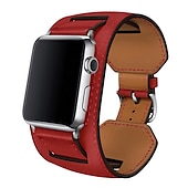 cheap Apple Watch Bands-Genuine Leather Smart Watch Band Compatible with Apple iWatch 49mm 45mm 44mm 42mm 41mm 40mm 38mm Sreies Ultra SE 8 7 6 5 4 3 2 1 for Smartwatch Strap Wristband Women Luxury Bracelet