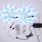 Χαμηλού Κόστους Έλεγχος μέσω WiFi-led strip φώτα bluetooth μουσικής συγχρονισμός 40/30/20/10m αλλαγή χρώματος ταινία led 40 πλήκτρα τηλεχειριστήριο ενσωματωμένο με εφαρμογή μικροφώνου ελεγχόμενα φώτα led 5050 rgb εφαρμογή
