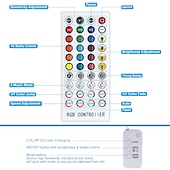 Χαμηλού Κόστους Έλεγχος μέσω WiFi-led strip φώτα bluetooth μουσικής συγχρονισμός 40/30/20/10m αλλαγή χρώματος ταινία led 40 πλήκτρα τηλεχειριστήριο ενσωματωμένο με εφαρμογή μικροφώνου ελεγχόμενα φώτα led 5050 rgb εφαρμογή
