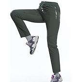 voordelige Bodems-Dames Wandelbroek Zomer Buiten Ademend Sneldrogend Rekken Lichtgewicht Broeken / Regenbroek / Overbroek Kleding Onderlichaam Trekkoord Zak met rits Elastische taille Zwart Paars Elastaan Jagen Vissen