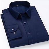 cheap Men&#039;s Dress Shirts-Men&#039;s Dress Shirt Waves Wedding Formal Evening Black White Yellow Red Long Sleeve Classic Collar All Seasons Clothing Apparel Buckle