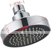 cheap Shower Heads-Round Chrome Plated Shower Top Spray，A Grade ABS Silvery Rainfall Soft Spray Function Rain Shower