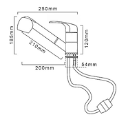 abordables Mitigeurs avec spray-Robinet de cuisine monocommande à un trou, chrome, ensemble central, robinets de cuisine, pulvérisateur commercial en laiton massif, robinets d&#039;évier de cuisine avec eau froide et chaude