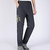 cheap Bottoms-Men&#039;s Convertible Zip Off Pants Hiking Pants Trousers Summer Outdoor Waterproof Breathable Quick Dry Stretchy Pants / Trousers Bottoms Elastic Waist Army Green Dark Grey Elastane Hunting Fishing