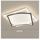 お買い得  シーリングライト-LEDシーリング　ライト　スクエアデザイン　ブラックゴールド　調光可能　バージョンが　45/55 / 65cm　幾何学模様　フラッシュマウントライト　アルミニウム　芸術的　スタイル　モダン　スタイルスタイリッシュ　塗装仕上げ芸術的な110-120v220-240v