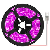 halpa Kasvien kasvatusvalot-usb led-kasvinviljelynauha valolamppu vedenpitävä täysi spektri 2835 smd 3m 9.8ft sisäkukka taimi hydroponics mehikasvi kasvihuone sisätiloissa