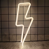 halpa LED-neonvalot-led valovalo salama muoto yövalo joulu halloween juhla koriste lahja usb tai paristokäyttöinen seinäkoristelu