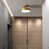 economico Supporti da incasso e semi incasso-mini plafoniera a led portico luce corridoio luce moderna nordic gold 12/20 cm forme geometriche luci da incasso metallo classico elegante elettrolitico led stile nordico 110-120v 220-240v