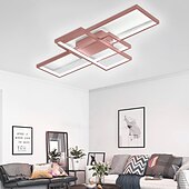 رخيصةأون أضواء السقف القابلة للتعتيم-مصباح سقف ليد بنمط هندسي حديث 90 سم 3-Light Linear Flush Mount