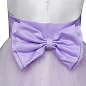 cheap Flower Girl&#039;s Dresses-Flower Girl Dress Girls&#039; Dress Lace Dress Formal Dress Princess Dress Formal Performance Wedding Elegant Vintage Princess Lace Bow Floral Sleeveless Crew Neck White Pink 4-13 Years