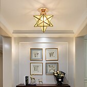 baratos Simplicidade Luminárias de Teto-led mini luz de teto luz de alpendre luz de corredor preto ouro 20 cm metal estilo vintage novidade acabamentos pintados tradicional clássico estilo nórdico 110-120v 220-240v