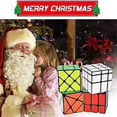 abordables Cubes Magiques-Ensemble de 4 cubes qiyi - inclus 3x3 cube puzzle angle de fluctuation - 2x3 cube puzzle roue - 3x3 cube puzzle miroir 6 couleurs - 3x3 cube puzzle roi carré