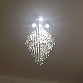 economico Lampadari particolari-Lampadario Moderno Di Cristallo Lampada Da Soffitto Per Scale Scale Luci Di Lusso Hotel Villa Vanity Camera Da Letto Lampada A Sospensione A Sospensione A Soffitto