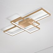 رخيصةأون أضواء السقف القابلة للتعتيم-مصباح سقف ليد بنمط هندسي حديث 90 سم 3-Light Linear Flush Mount