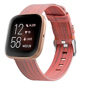 economico Cinturini per orologi Fitbit-Cinturino per orologio  per Fitbit Versa 2 / Versa Lite / Versa SE / Versa Tessuto Nylon Sostituzione Cinghia Chiusura in metallo Regolabili Traspirante Polsino