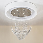 billige Unike lysekroner-krystall lysekrone taklampe rundt design moderne luksus lysekrone glans innendørs tak anheng lysarmaturer