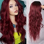 economico Parrucche trendy sintetiche-parrucche grigie per le donne parrucche sintetiche parrucche lunghe ondulate per le donne parrucca laterale parte naturale resistente al calore capelli del partito ombre parrucche bionde brizilan