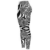 رخيصةأون طماق 3D-نسائي السراويل اليوغا بعقب رفع بنطلون رياضي للبطن خصر عالي تمرين نادي رياضي ركض اللياقه البدنيه الجوارب الدراجات طماق الهندسة رمادي الخريف الشتاء رياضات ألبسة رياضية عالية المرونة