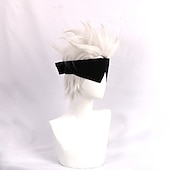 cheap Party Wigs-Synthetic Wig Natural Straight Short Bob Wig Short A1 A2 Synthetic Hair Men&#039;s Cosplay Party Fashion White Halloween Wigs