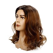 Недорогие Мужские парики-коричневые парики для мужчин мужские вьющиеся волосы длинный парик темный градиент коричневый парик для макияжа на Хэллоуин