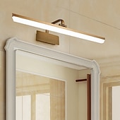abordables Luces para tocador-lightinthebox Luz LED para tocador, luz para espejo de cristal, espejo impermeable moderno, luces LED para pared, luz de pared de gel de sílice para baño, IP65, 110-240 V, 8/10/12/14 W
