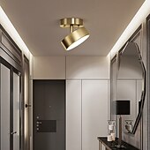 economico Supporti da incasso e semi incasso-mini plafoniera a led portico luce corridoio luce moderna nordic gold 12/20 cm forme geometriche luci da incasso metallo classico elegante elettrolitico led stile nordico 110-120v 220-240v