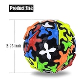 abordables Cubes Magiques-ensemble de cubes de vitesse qiyi, puzzles de sphères, jouet de casse-tête de boule magique, cube d&#039;engrenage tridimensionnel rotatif à 360 degrés, jouet de fidget de cube magique pour les festifs et