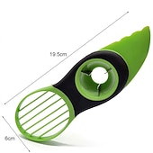 olcso Konyhai eszközök és kütyük-Rozsdamentes acél avokádószeletelő, magozó és hámozó kés kombináció: 3 az 1-ben eszköz - mosogatógépben mosható és strapabíró, kicsi, zöld