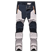 cheap Trousers &amp; Shorts-Men&#039;s Cargo Pants Hiking Pants Work Pants Trousers Safari Outdoor Pants Water Resistant Windproof Quick Dry Stretch 3 Zipper Pocket Elastic Waist Bottoms Black Khaki Army Green Climbing