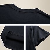 baratos Camisetas masculinas casuais-Homens Camiseta Camisas antiumidade Manga Curta Decote Redondo Todas as Estações Tecido Básico Casual Royal blue 1 Preto Branco Top Tee para Homens