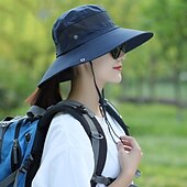 cheap Outdoor Headwear-Hat Sun Hat Bucket Hat Packable UV Protection Breathable for Cotton Summer Spring