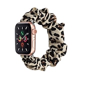 お買い得  Apple Watch Bands-時計バンド のために Apple Watch 38mm 40mm 41mm 42mm 44mm 45mm 49mm iwatch Series Ultra 8 7 6 SE 5 4 3 2 1 生地 置換 ストラップ 女性 弾性ある 伸縮性 シュシュバンド リストバンド