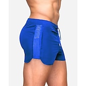 economico Pantaloni corti da corsa-Per uomo Pantaloncini da corsa Pantaloncini Running Pantaloncini da palestra Maratona Pantaloncini un terzo Mutandine Ranger Pantaloni Sportivo Autunno Elastene Traspirante Asciugatura rapida