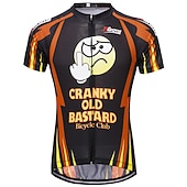 halpa Miesten pelipaidat-Miesten Pyöräily jersey Kuviollinen Uutuudet Hauska Lyhythihainen Pyörä Villapusero Topit 3 takataskulla Maastopyöräily Maantiepyöräily UV-vastustuskykyinen Nopea kuivuminen Takatasku Kosteuden