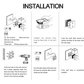 economico applique da esterno-applique da parete per esterni a led angolo del fascio regolabile 10w su e giù luce applique da parete per esterni impermeabile a led grigio lampada da parete nera led ip65 impermeabile 1050lm