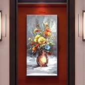 preiswerte Blumen-/Botanische Gemälde-Ölgemälde handgemachte handgemalte Wandkunst abstrakte Stillleben schöne Blume Bonsai Wohnkultur Dekor gerollte Leinwand kein Rahmen ungedehnt