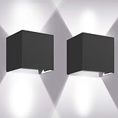 economico applique da esterno-applique da parete per esterni a led angolo del fascio regolabile 10w su e giù luce applique da parete per esterni impermeabile a led grigio lampada da parete nera led ip65 impermeabile 1050lm