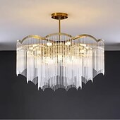billige Lysekroner-ledet anheng lys moderne krystall lysekrone 80 cm lantern desgin innfelt lys rustfritt stål galvanisert 110-120v 220-240v