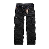 cheap Cargo Pants-Men&#039;s Work Pants Hiking Cargo Pants Hiking Pants Trousers Camo Outdoor Ripstop Multi Pockets Breathable Soft Cotton Pants / Trousers Bottoms Jungle camouflage Army Green Camouflage Grey Khaki Work