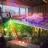 رخيصةأون مصباح أجهزة العرض وأجهزة العرض بالليزر-dj ديسكو المرحلة حزب أضواء الليزر ستروب أضواء led الصوت المنشط 60 أنماط rgb فلاش العارض مع التحكم عن بعد لعيد الميلاد هالوين حانة ktv بار الرقص هدية عيد ميلاد هدية عيد الميلاد