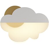 billige Vegglamper for innendørsbruk-lightinthebox ed vegglampe nattbord lys skydesign søt moderne soverom barnerom jern vegglampe 220-240v 2*6 w