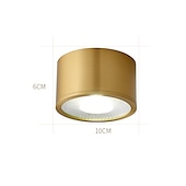 voordelige Inbouw- &amp; semi-inbouwmontage-led mini plafondlamp veranda licht modern nordic goud gang licht gangpad licht 6/8/10 cm inbouw verlichting koperen plafondlamp metalen ingang mudroom eetkamer keuken slaapkamer woonkamer lamp