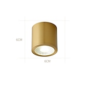 voordelige Inbouw- &amp; semi-inbouwmontage-led mini plafondlamp veranda licht modern nordic goud gang licht gangpad licht 6/8/10 cm inbouw verlichting koperen plafondlamp metalen ingang mudroom eetkamer keuken slaapkamer woonkamer lamp