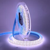 Недорогие Штекерные полосы света-светодиодная лента 2835 1200leds высокая яркость теплый белый натуральный белый гибкий светодиодный трос ленточная световая лампа 5 м постоянного тока 12 в