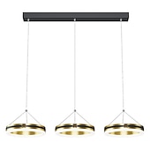 abordables Éclairages pour îlot-led pendentif lumière trois têtes salle à manger lampe led lumière de luxe mode longue table lustre simple moderne bar club lampe salle à manger cuisine 72cm