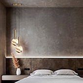 levne Ostrovní světla-led přívěsek světlo planeta design noční světlo moderní design zlaté koule 15 cm kov galvanicky 110-120v 220-240v