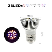 cheap Plant Growing Lights-LED Plant Grow Light Lamp Bulb Full Spectrum E27 Phytolamp Full Range ffor Indoor Plants Greenhouse Vegetables Succulent Hydroponics Organic Seedlings 1pc