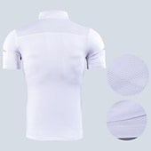 cheap Men&#039;s Tracksuit &amp; Hoodie-Men&#039;s Compression Shirt Running Shirt Half Zip Short Sleeve Tee Tshirt Athletic Summer Spandex Breathable Quick Dry Moisture Wicking Soft Gym Workout Running Active Training Sportswear Activewear
