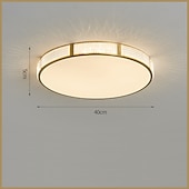 economico Supporti da incasso e semi incasso-plafoniera led 30/40/50 cm forme geometriche luci da incasso rame metallo geometrico ottone led moderno semplice stile nordico 220-240v