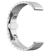 economico Cinturini per orologi Samsung-Cinturino per orologio  per Samsung Watch 3 45mm, Galaxy Wacth 46mm, Gear S3 Classic / Frontier, Gear 2 Neo Live Acciaio inossidabile Sostituzione Cinghia 22mm Lavoro Chiusura classica Polsino